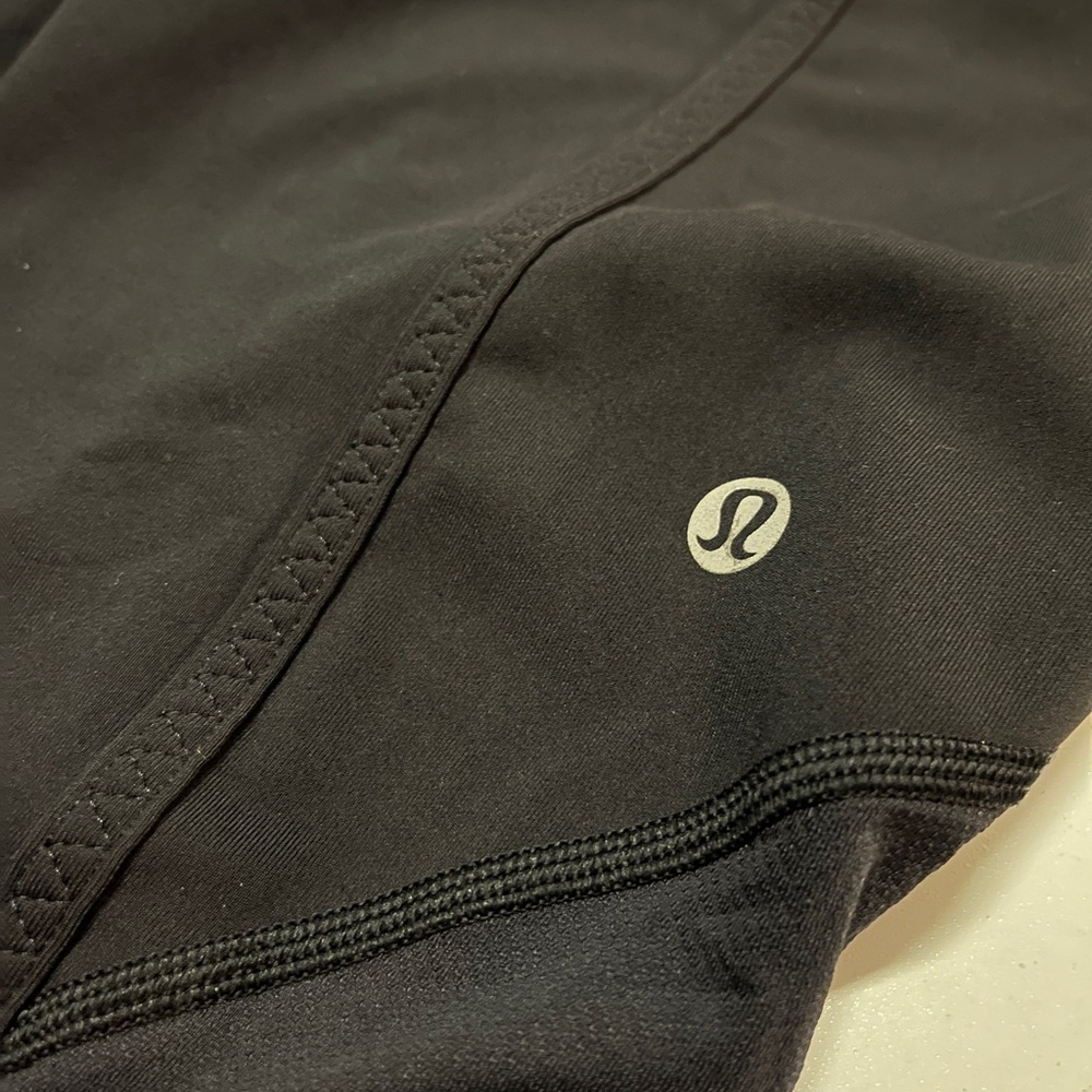 Lululemon Black Cropped Pants Women’s Size 6 Athletic Yoga Leggings Capri